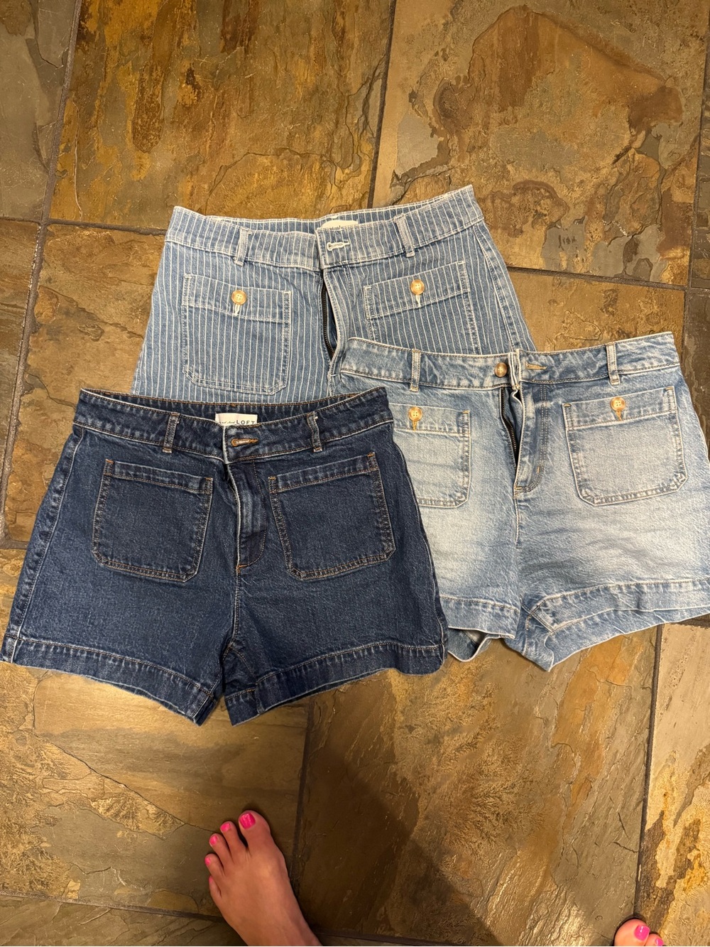 LOFT denim shorts, Palmer. Size 28/6.